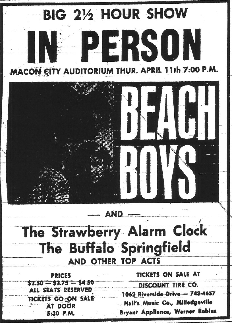 1968 - Beach Boys Gigs