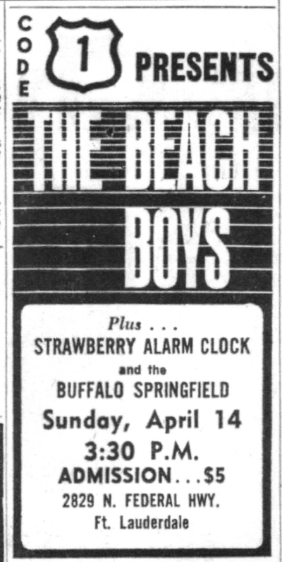 1968 - Beach Boys Gigs