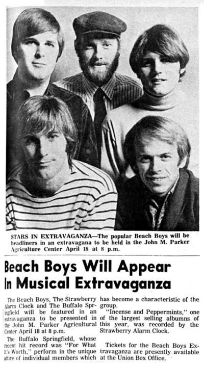 1968 - Beach Boys Gigs